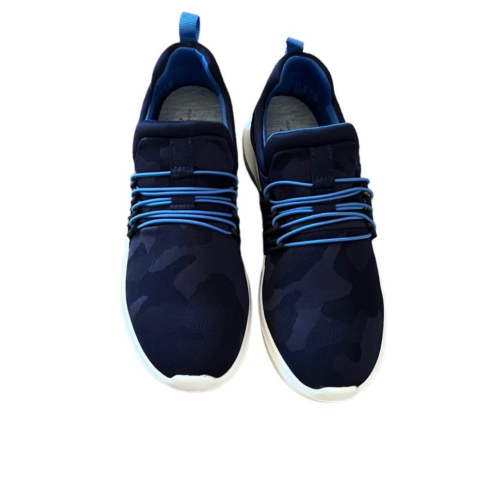 Cloudsteppers by Clarks Nova Ave Navy Textile Athletic Slip On Sneakers 6.5 M
